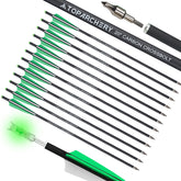 TOPARCHERY crossbow bolts 20inch glow nocks for night visibility during practice