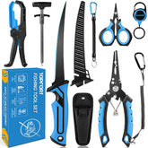 TOPFORT saltwater fishing pliers with tungsten carbide cutters