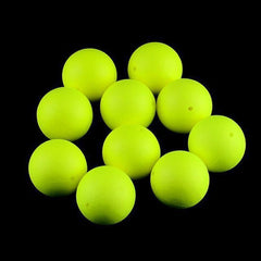 TopHomer 100-piece fishing floats balls in yellow and red for high visibility.