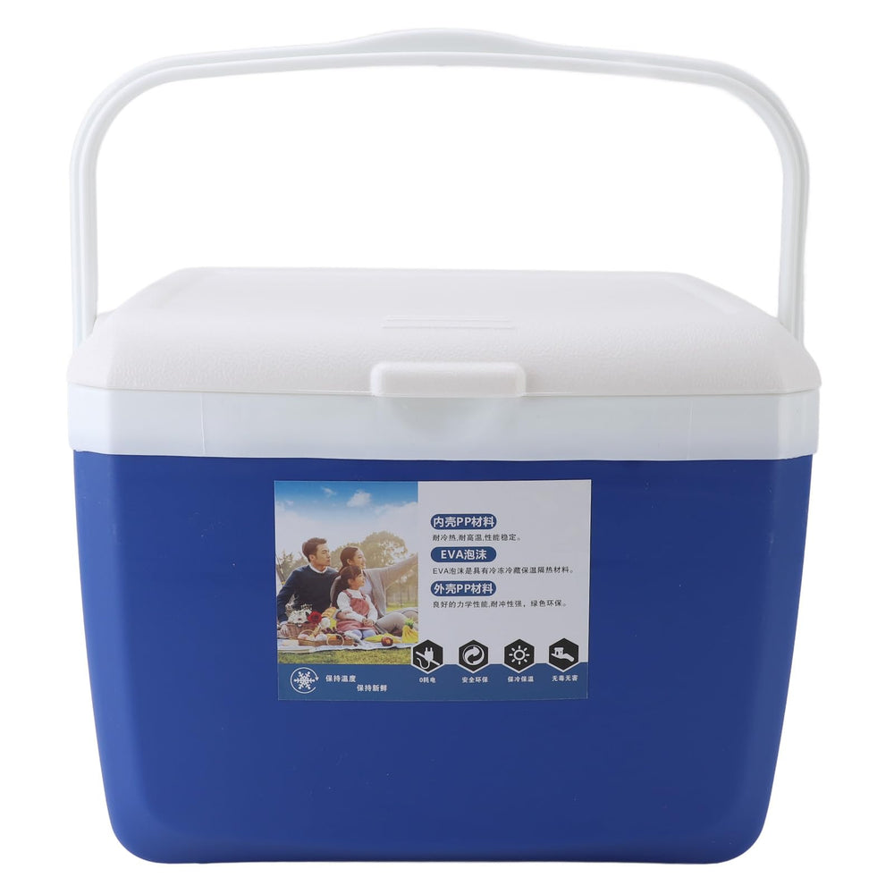 TOPINCN 13L insulated cooler, side view, ideal for picnics and camping.