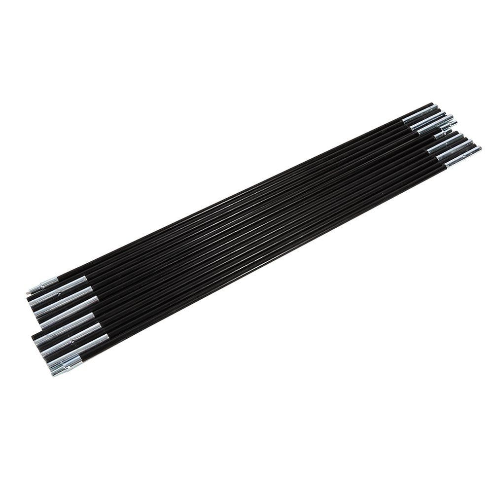 TOPINCN folding fiber glass tent pole assembly demonstrates compact portable setup.