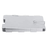 TOPINCN outdoor stove windscreen in 11-plate folded setup providing wind protection