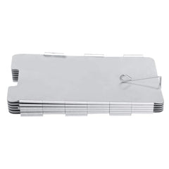 TOPINCN outdoor stove windscreen in 11-plate folded setup providing wind protection