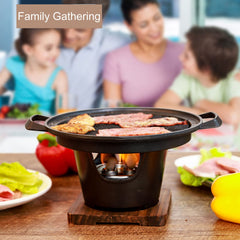Topincn smokeless tabletop grill design for indoor use