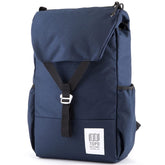 Topo Designs Y-Pack Navy front view highlighting quick-access wide flap.