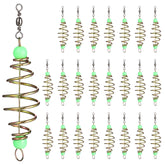 TOPPERFUN 48Pcs carp fishing bait cage in olive shape