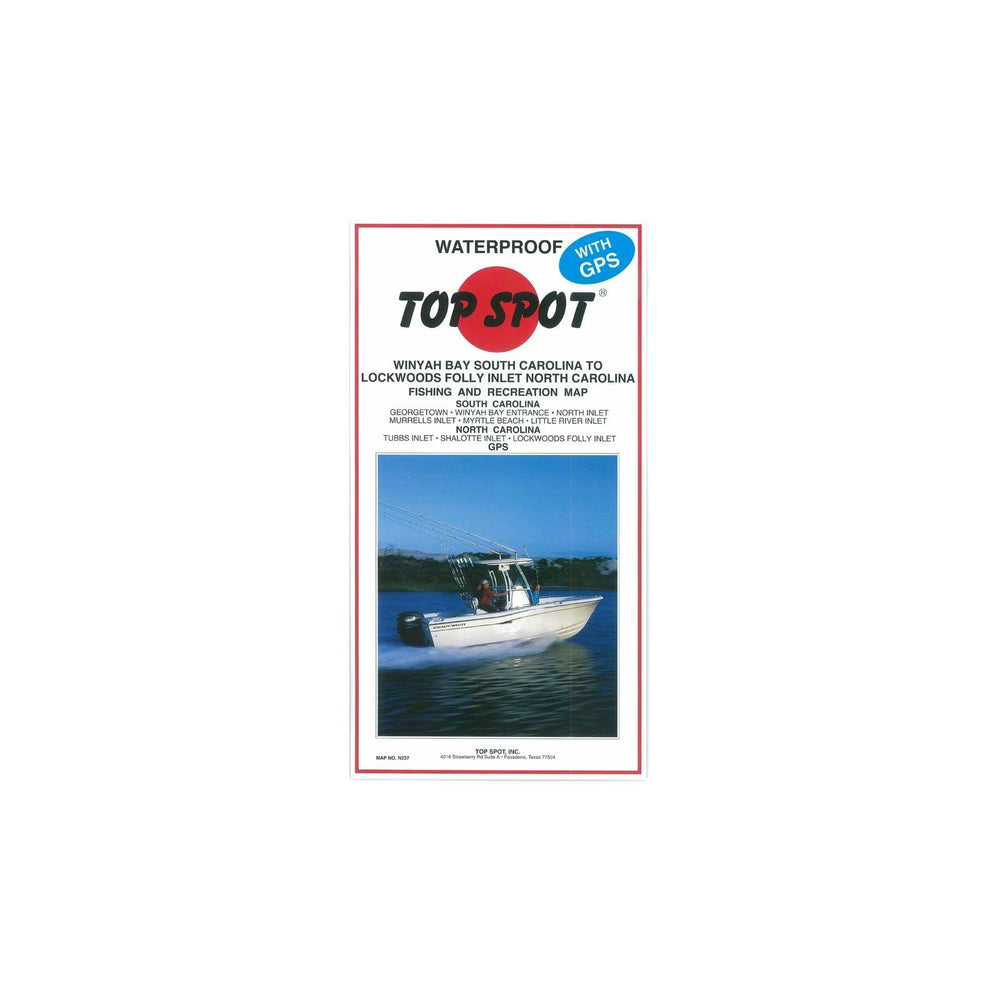 Topspot map N237 Winyah Bay, SC chart aids coastal navigation and smarter fishing planning.