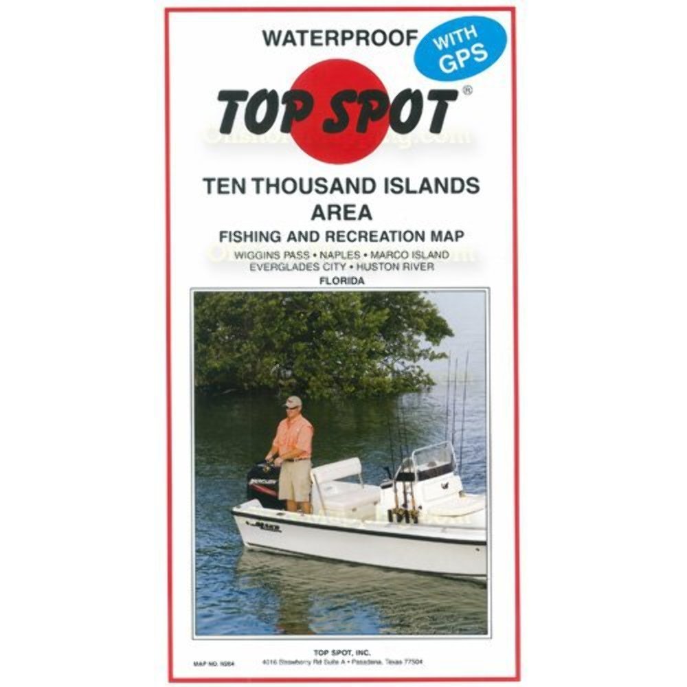 Topspot Map N204 cover image showing 10 Thousand Islands, Florida