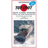 Topspot N210 map cover highlighting offshore Florida fishing zones for easy planning