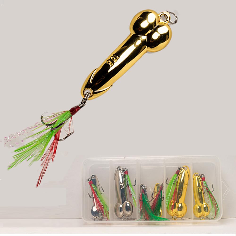 Topwater bass lure kit close-up with carbon steel treble hooks