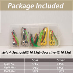 Packaging view of Topwater Bass Lure Kit with tackle gear