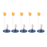 Topyond 5pack ice fishing flags ready to mark multiple holes outdoors.