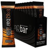TORQ Zesty Orange energy bar packaging highlighting organic and fairtrade sourcing for sustainability