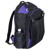 Tough1 Backpack Purple front view showing a spacious main compartment for travel gear.