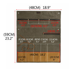 Tourbon durable canvas material close-up highlighting wear-resistance.