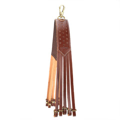 TOURBON Leather Duck Strap worn on a belt for hands-free game transport