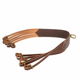 TOURBON Leather Duck Strap top-view shows premium top-grain leather for durable field use