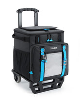 TOURIT 30L rolling cooler on beach sand with wheels for easy transport