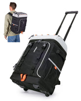 TOURIT 50-Can Rolling Backpack front view with dual-deck design for easy mobility