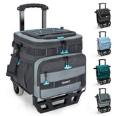 TOURIT Collapsible 48-Can Rolling Cooler front view shows spacious insulated storage for gatherings.