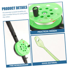 Toyvian ABS material ice fishing rod ready for daily use.