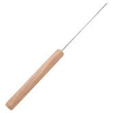 Toyvian baiting needle with wooden handle for easy worm threading on hooks