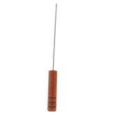 Toyvian baiting needle with rosewood handle close-up for ergonomic threading.
