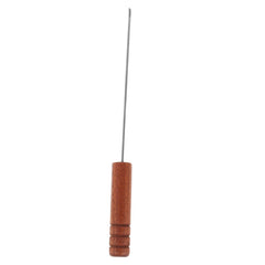 Toyvian baiting needle with rosewood handle close-up for ergonomic threading.