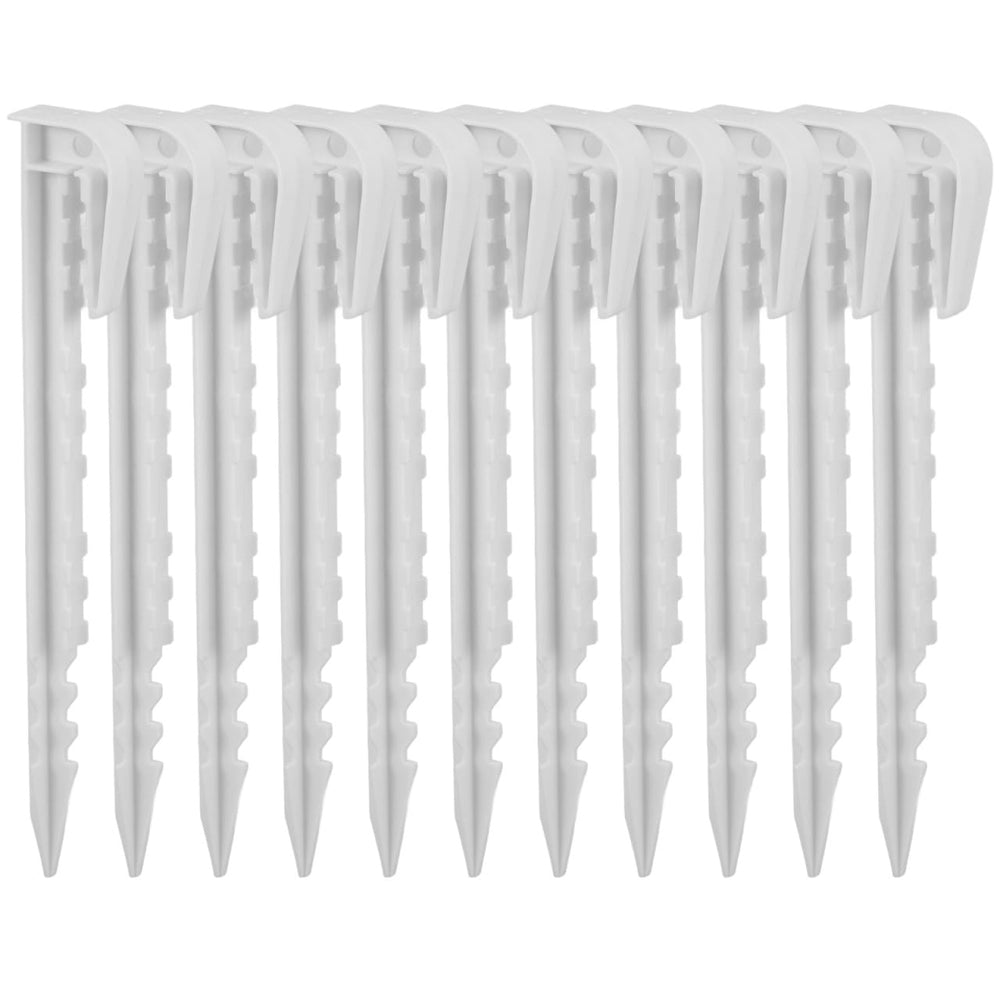 Toyvian tent stake with top hook design secures lines for stable tarps