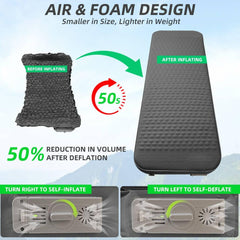 TPYOCQU memory foam close-up showing dense cushioning support.