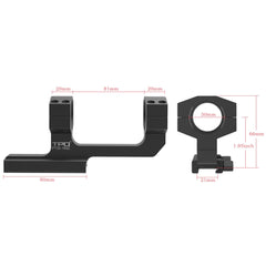 TPO 30mm mount highlighting cantilever design and forward offset.