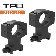 TPO scope rings with cushioned tape prevent slippage and protect the optic during recoil.