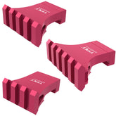 TPO 90-degree offset rail mount on a red 3-slot setup for rapid accessory access.