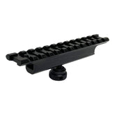 TPO carry handle on a 20mm Picatinny rail with secure 12-slot compatibility for quick aiming.