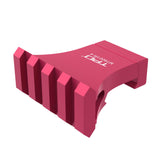 TPO offset 90° mount on rifle rail enabling quick accessory access during shooting
