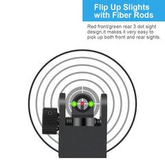 TPO quick-transition button front sight for fast pop-up alignment.