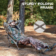 TR low camping chair shoulder straps enable easy carrying on trails.