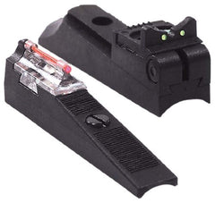 Traditions muzzleloader fiber optic sights for inline round barrels boost quick targeting.