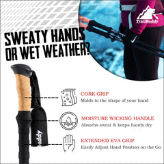 TrailBuddy 7075 aluminum construction provides strong lightweight support