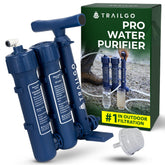 Trailgo Pro water purifier in action providing clean water for a big group