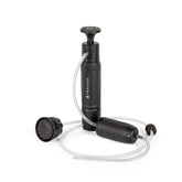 TRAILGO Tactical XR pump-action in use for quick purified water.