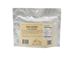 Trailtopia Peach Oatmeal ready-to-serve pouch for quick field meals