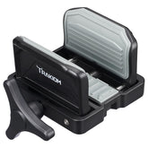 Trakiom Clamp Rest Head assembled on tripod for fast, secure mounting.