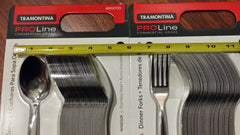 Tramontina Pro Line stainless finish under lighting, modern restaurant-grade shine.