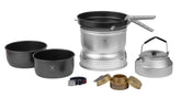 Trangia 25-6 ultralight stove kit assembled for compact backpacking meals.