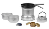 Trangia 27-4 ultralight stove setup for compact backpacking meals.