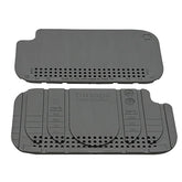 Trangia Multiboard gray drying board for air-drying dishes beside Mestin.