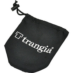 Trangia storage bag for gas burner inside view, protects components during packing