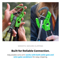 TRANGO Beta Stick EVO compact length simplifies storage between climbs.