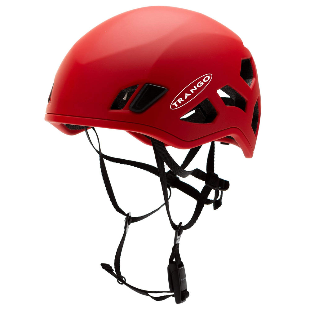 Trango Halo breathable helmet front view for lightweight protection during climbs.